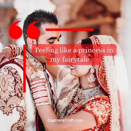 Indian bride captions for Instagram