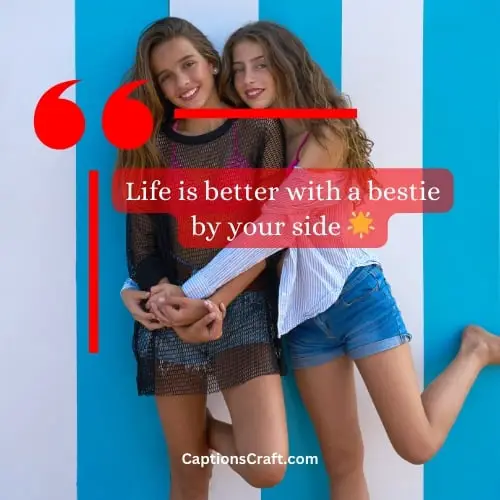 One-word Best Friend Captions For Instagram