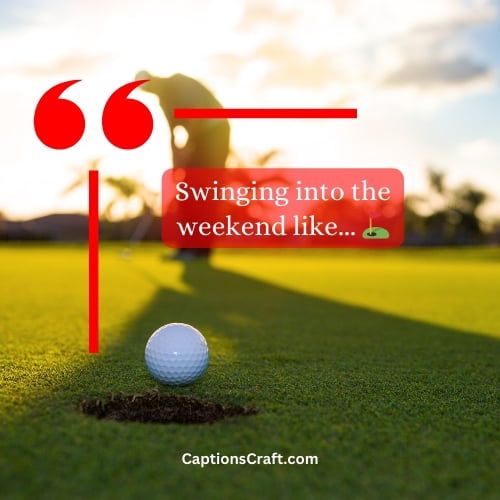 One-word Golf Instagram Captions