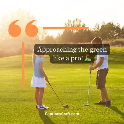 One-word Golfing Instagram Captions