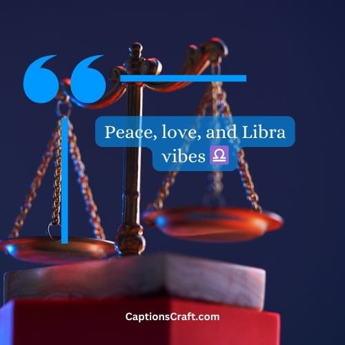 One-word Libra Instagram Captions