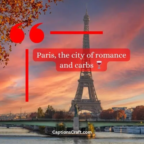 One-word Paris Instagram Captions