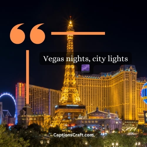 One-word Vegas Instagram Captions