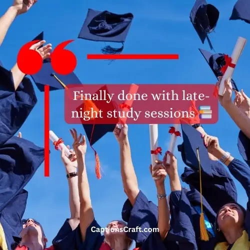 One-word graduation captions instagram