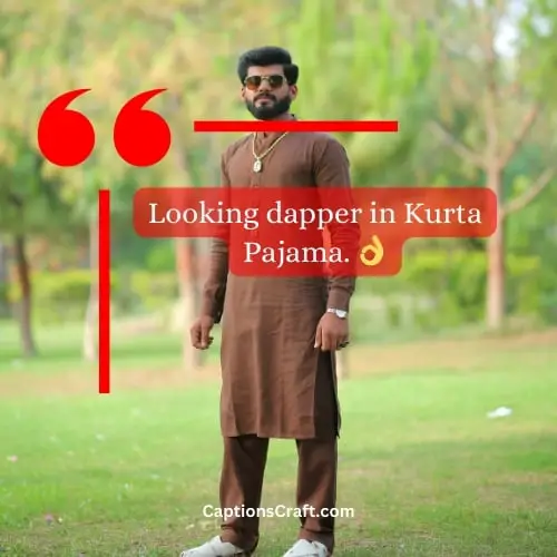 Superb Kurta Pajama Caption For Instagram In Punjabi (Writers Choice)