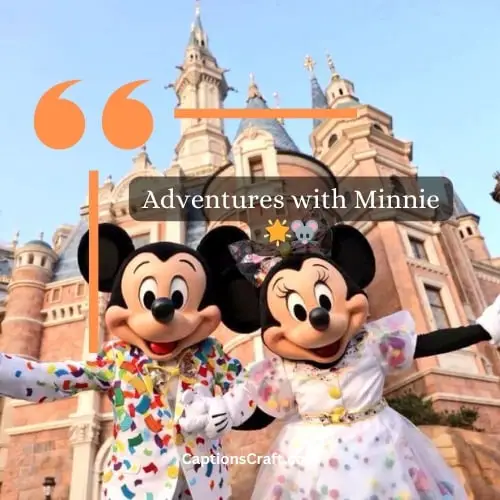 Superb Minnie Mouse Instagram Captions (Writers Choice)