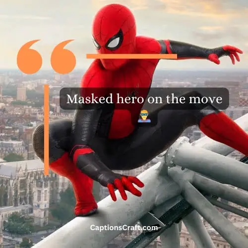 Superb Spider Man Instagram Captions (Writers Choice)