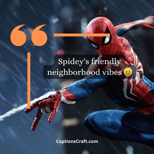 Three-word Spider Man Instagram Captions (Editors Pick)