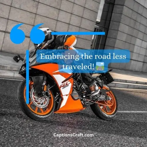 Two-word KTM Bike Captions For Instagram (Snappy)