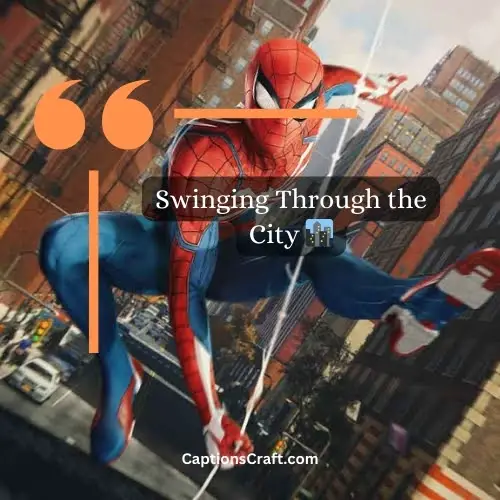 Two-word Spider Man Instagram Captions (Snappy)