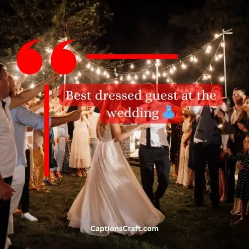 Wedding guest captions for Instagram