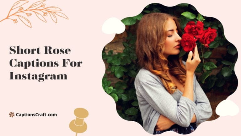 short rose captions for instagram