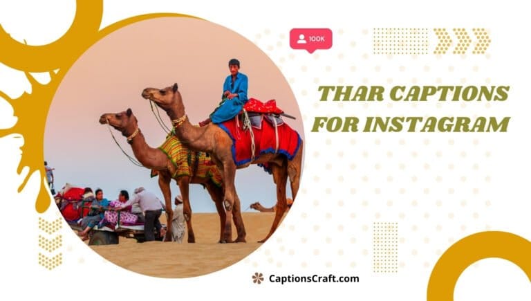 Ultimate Guide: 200+ Trending Thar Captions For Instagram to Elevate ...