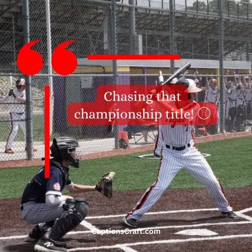One-word Instagram Captions For Baseball