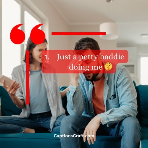 One-word Petty Baddie Instagram Captions