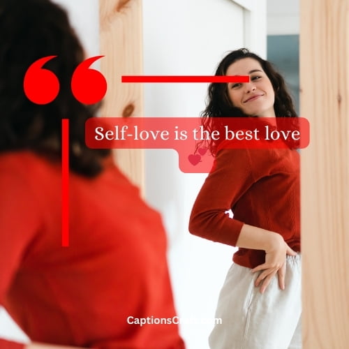 One-word Self Love Captions For Instagram