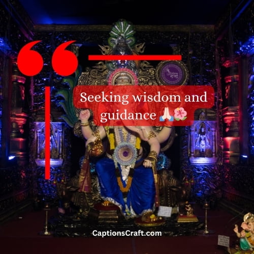 Three-word Ganpati Bappa Captions For Instagram (Editors Pick)