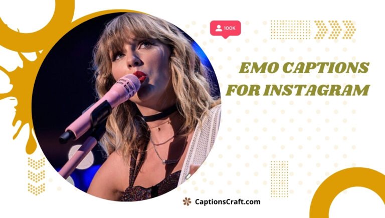 Get Your Emo On: 200+ Captions For Instagram That'll Make You Feel All ...