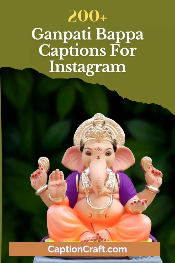 Two-word Ganpati Bappa Captions For Instagram (Snappy)