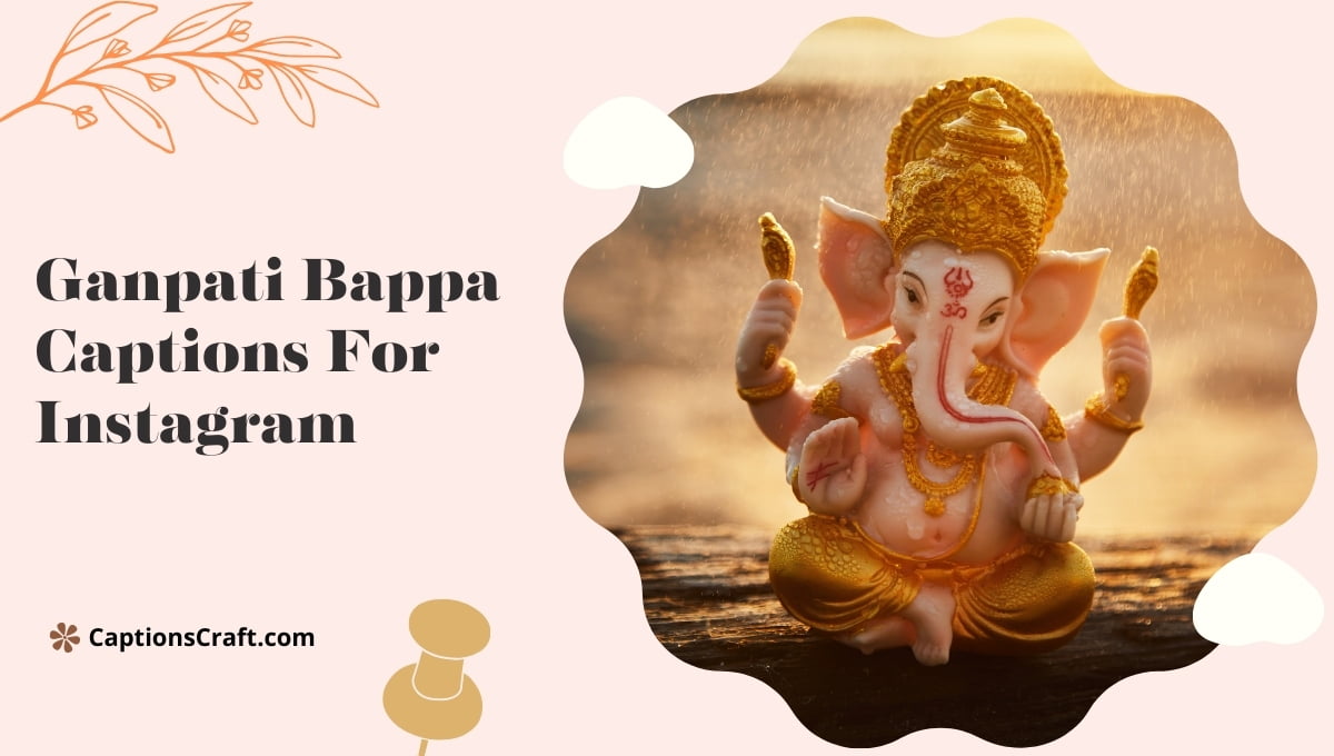 Two-word Ganpati Bappa Captions For Instagram (Snappy)