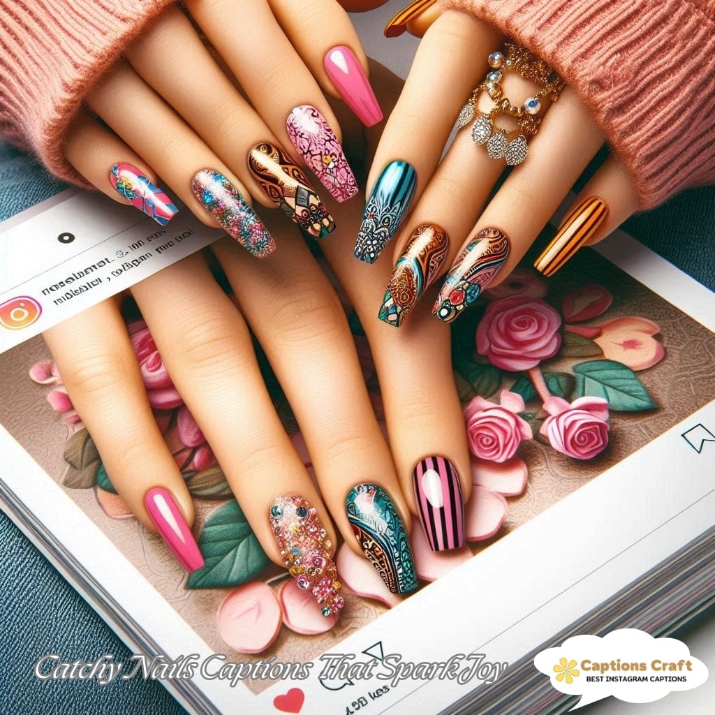 Catchy Nails Captions That Spark Joy