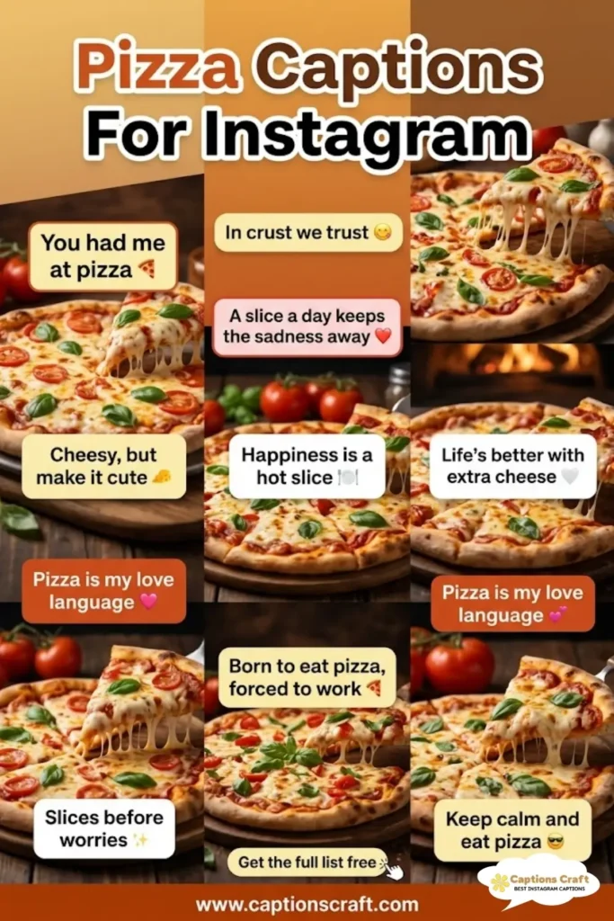 129+ Savory Pizza Captions For Instagram and Quotes to Spice Up Your Feed