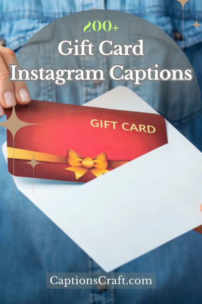 Gift Card Instagram Captions
