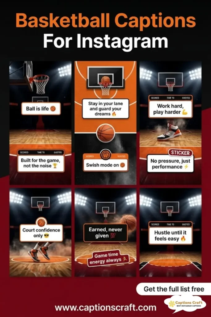 Slam Dunk Basketball Captions For Instagram and Quotes That Score 135+ Wins