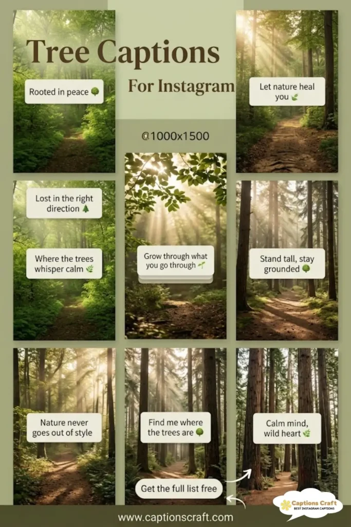 143+ Inspiring Tree Captions For Instagram That Speak Nature's Truths and Quotes