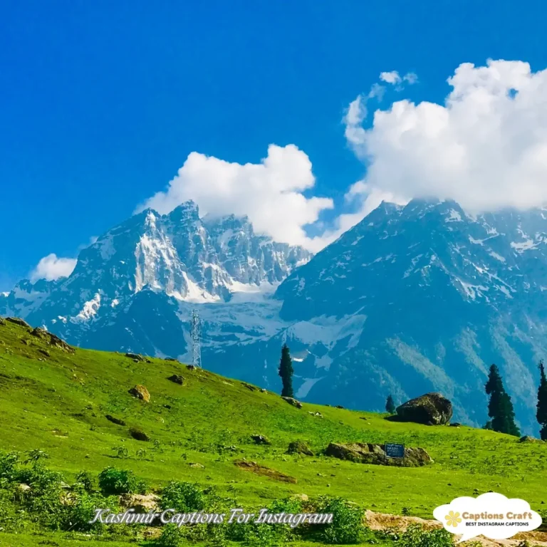 Kashmir Captions For Instagram