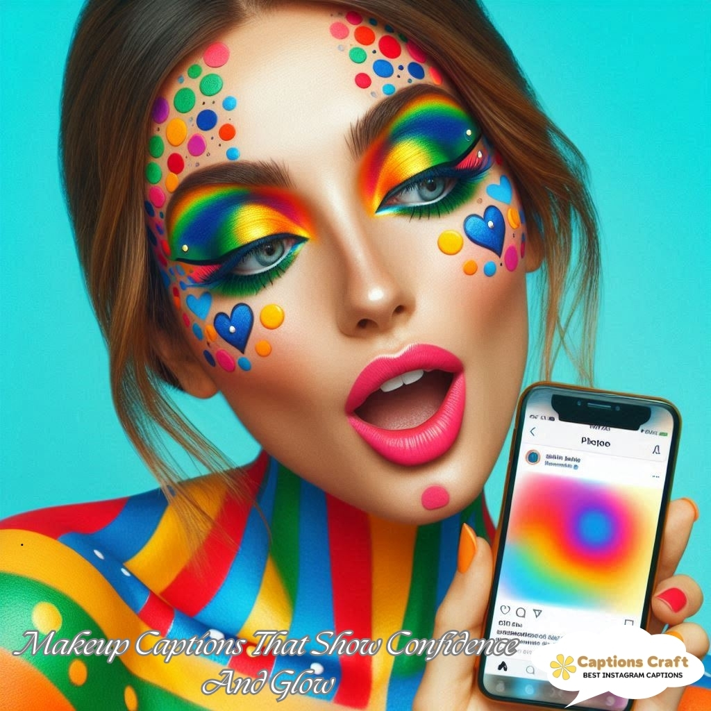 Makeup Captions That Show Confidence And Glow