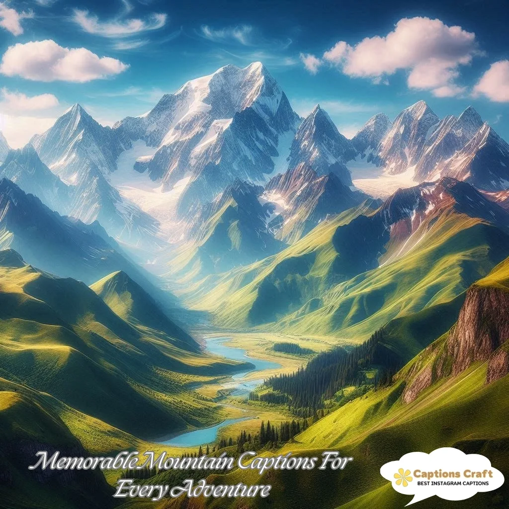 Memorable Mountain Captions For Every Adventure