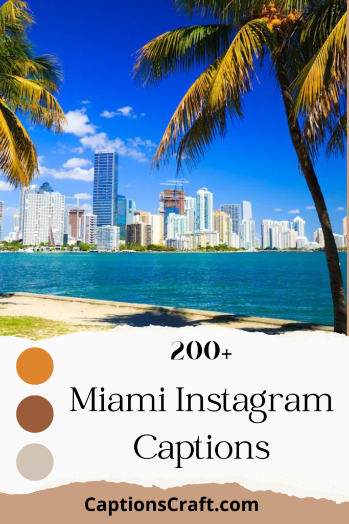Miami Instagram Captions