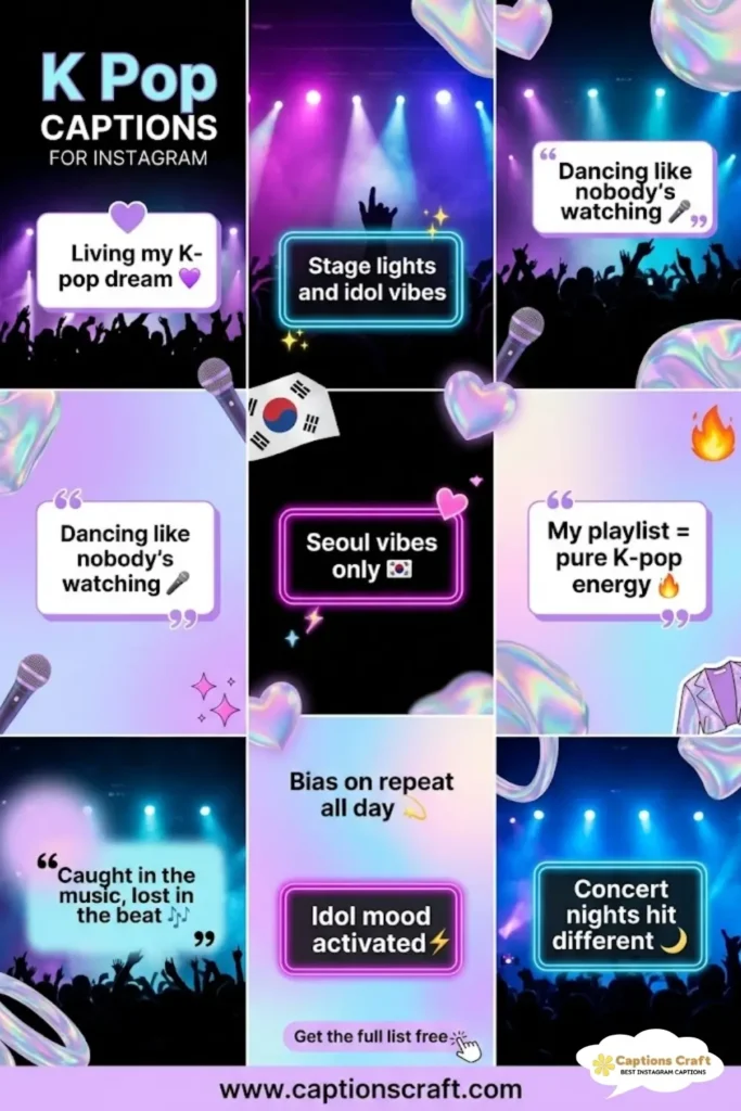 127+ Creative K Pop Captions For Instagram & Quotes That Spark Joy and Creativity
