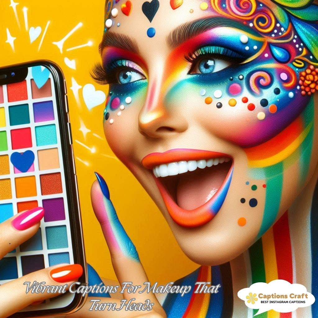 Vibrant Captions For Makeup That Turn Heads