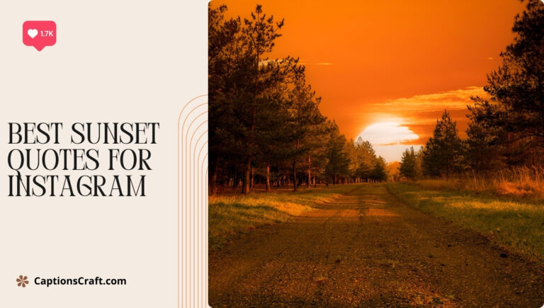 best sunset quotes for instagram