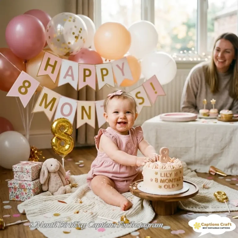 8 Month Birthday Captions For Instagram