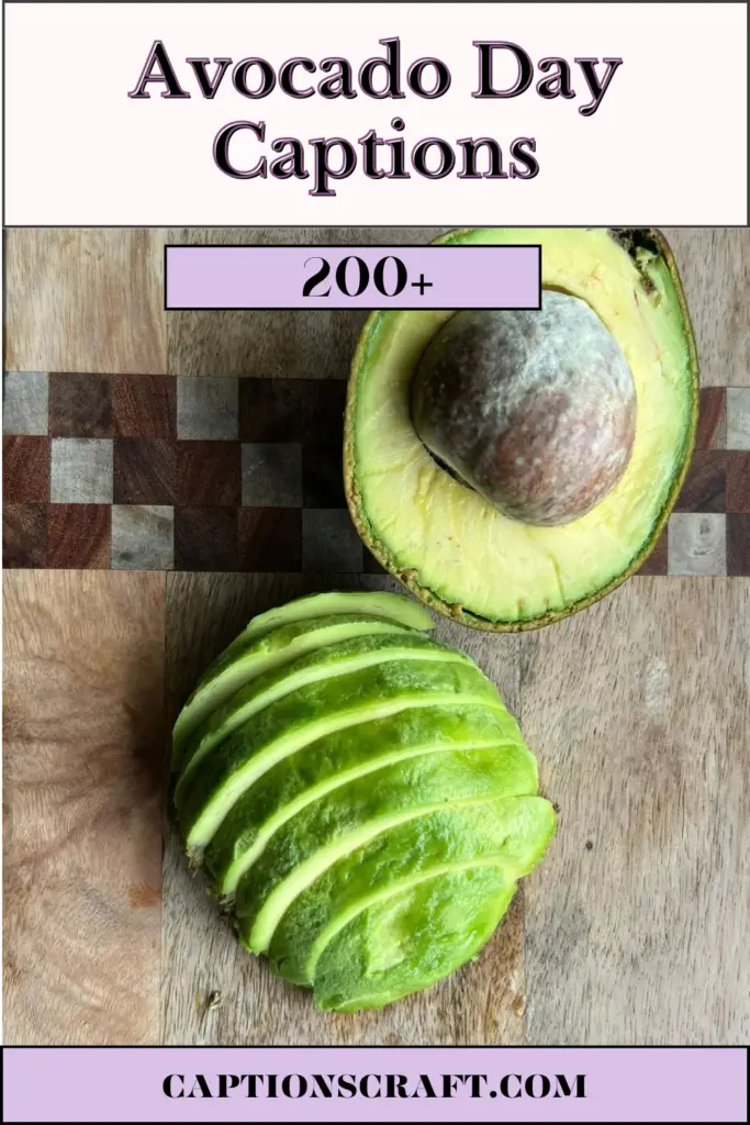 Avocado Day Captions