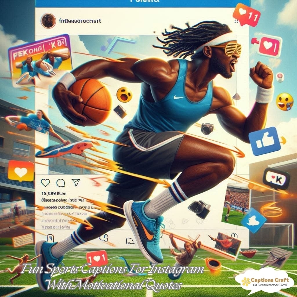 Fun Sports Captions For Instagram With Motivational Quotes