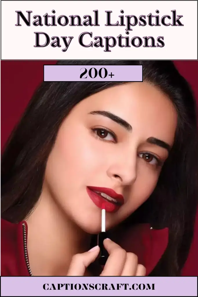 National Lipstick Day Captions