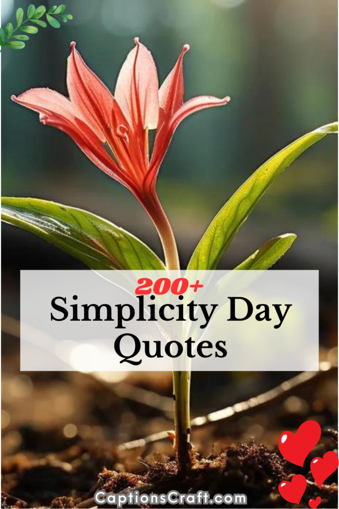 Simplicity Day Quotes