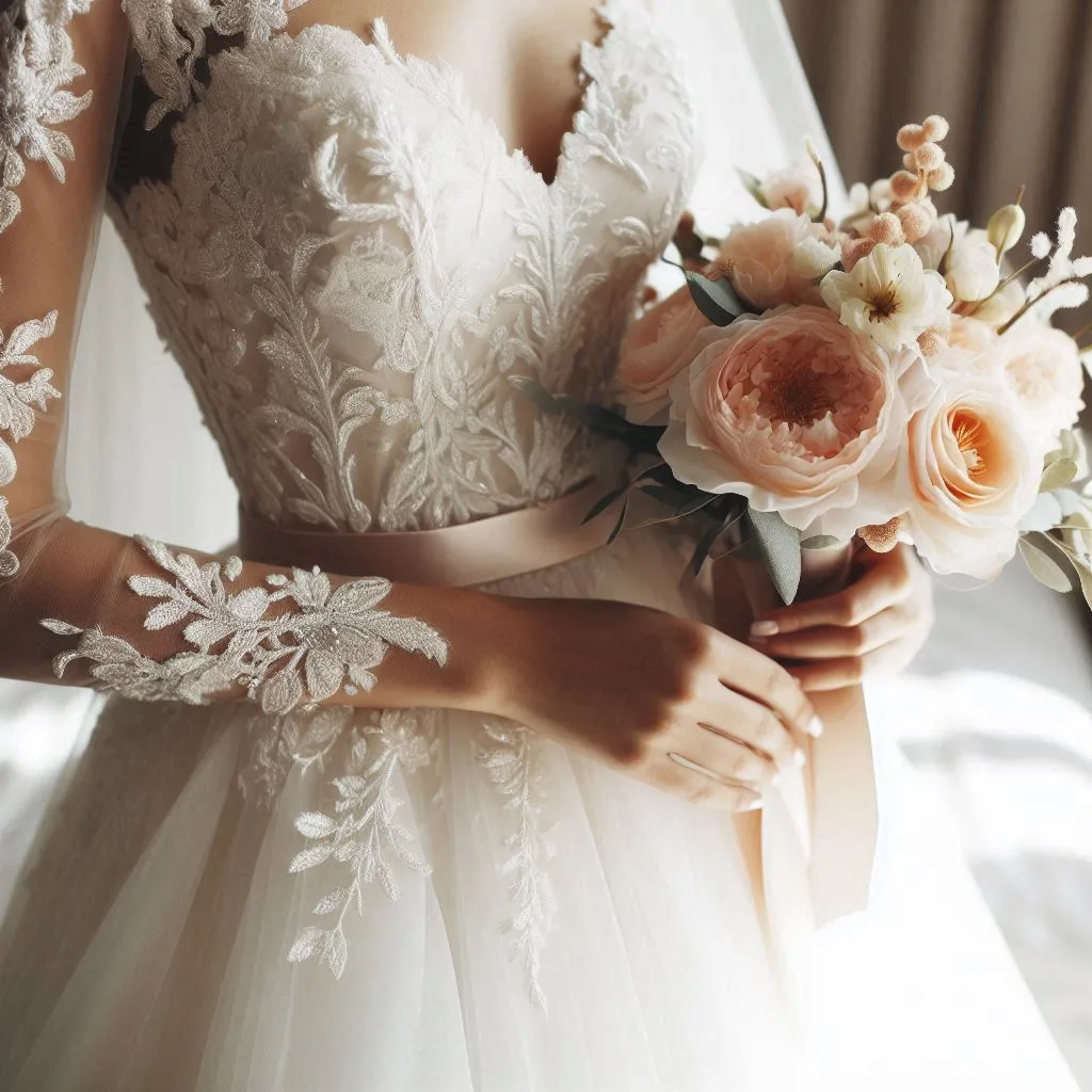 200+ Wedding Dress Captions to Elevate Your Bridal Instagram Game 3 Two word Wedding Dress Instagram Captions