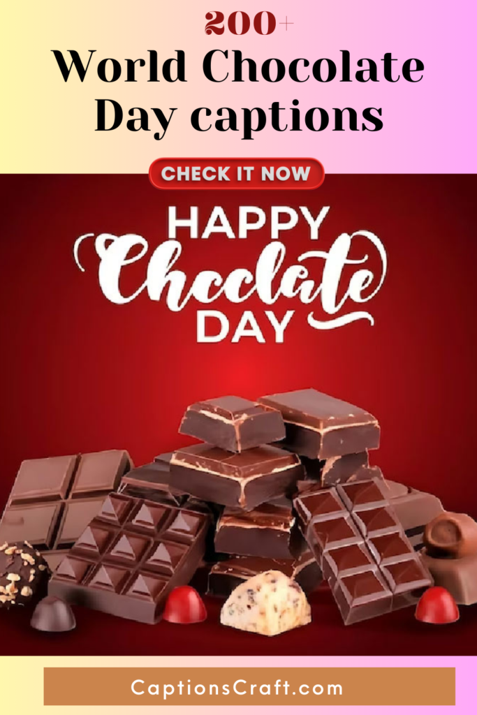 World Chocolate Day captions