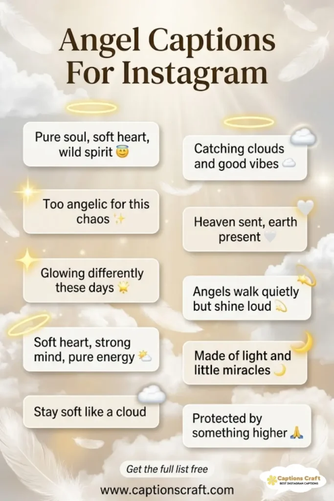 139+ Heavenly Angel Captions For Instagram and Quotes That Touch Hearts