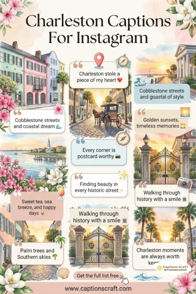 145+ Charming Charleston Captions For Instagram That Spark Joy