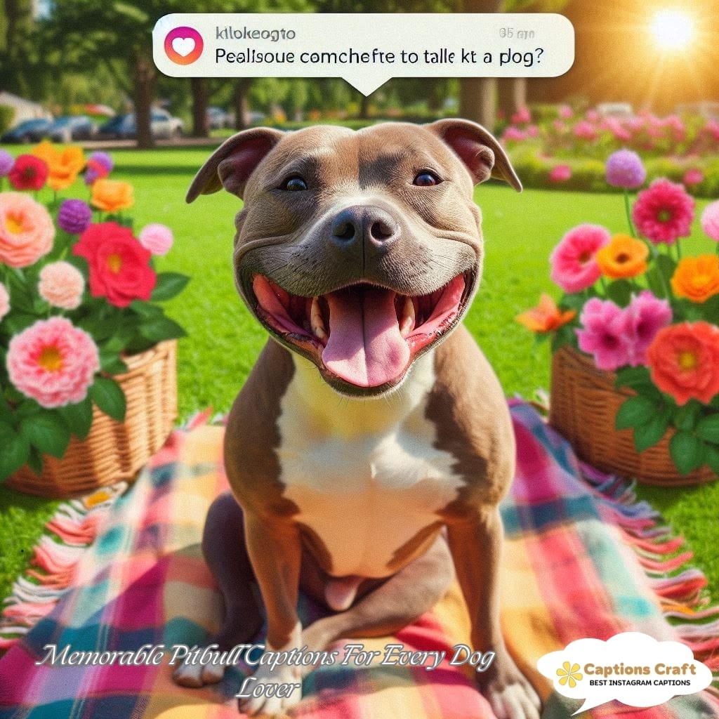 Memorable Pitbull Captions For Every Dog Lover