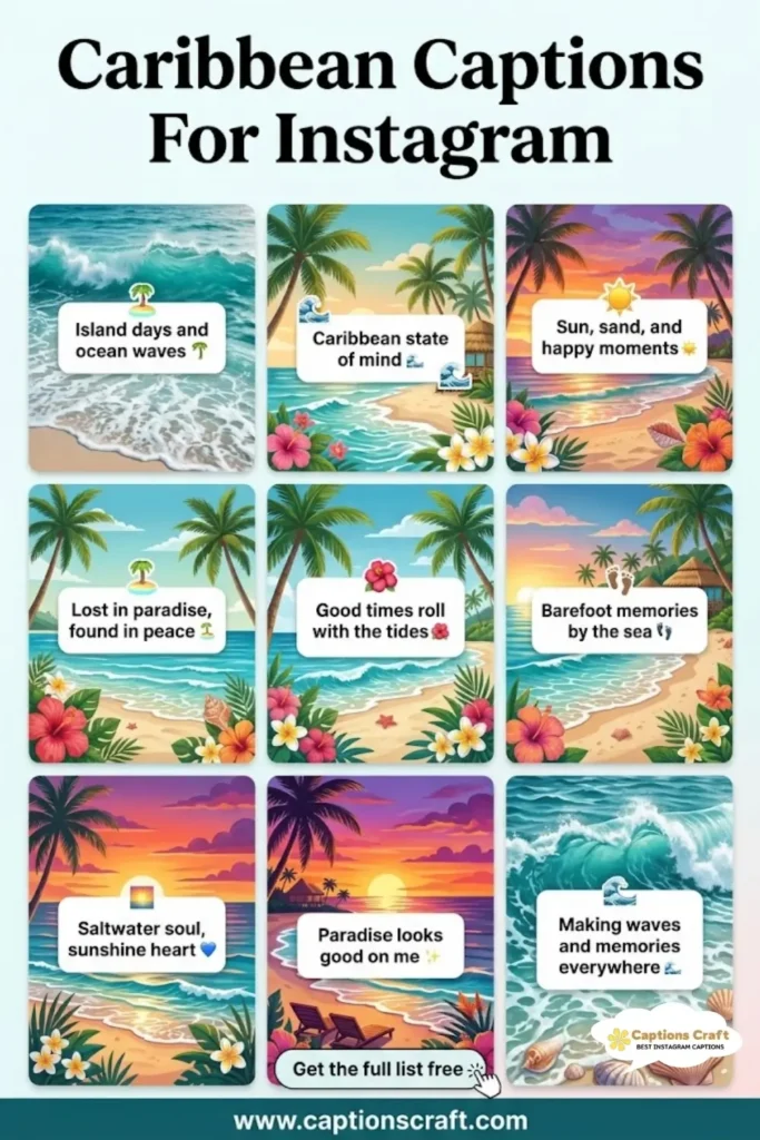 Tropical Vibes with Caribbean Captions For Instagram 125+ Magical Moments