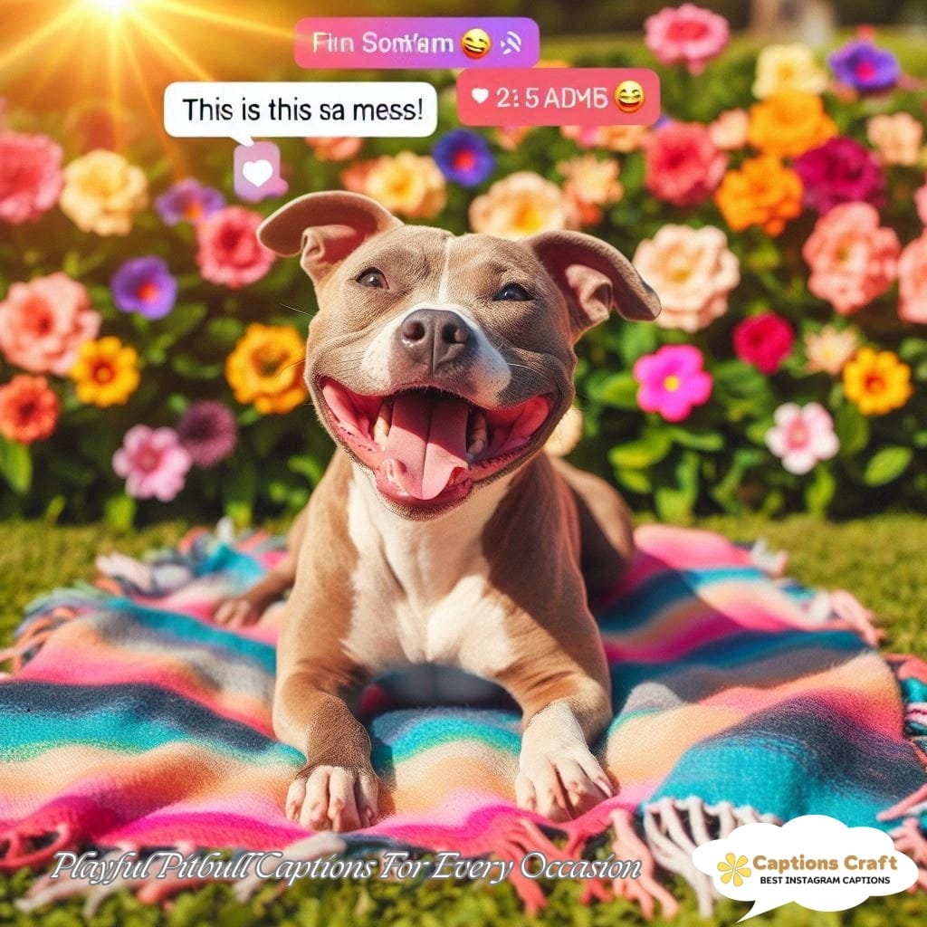 Playful Pitbull Captions For Every Occasion
