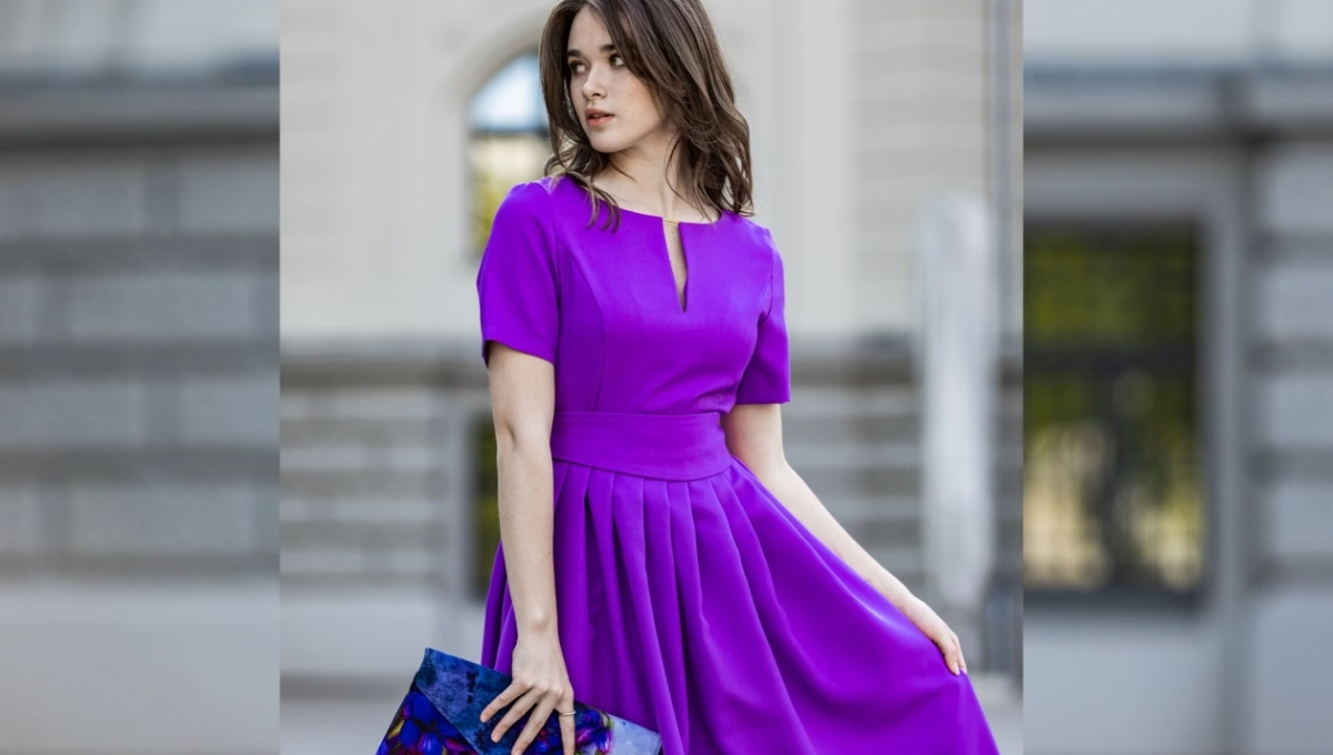 Purple Dress Captions