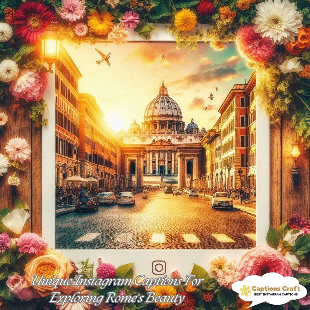 Unique Instagram Captions For Exploring Romes Beauty